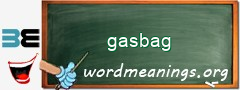 WordMeaning blackboard for gasbag